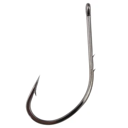 Anzuelos offset doble púa trasera, vástago largo para pesca arena