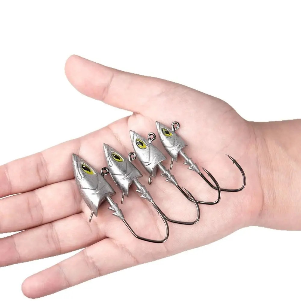 Anzuelos metálicos swimbait con plomada y ojos luminosos - imagen 4