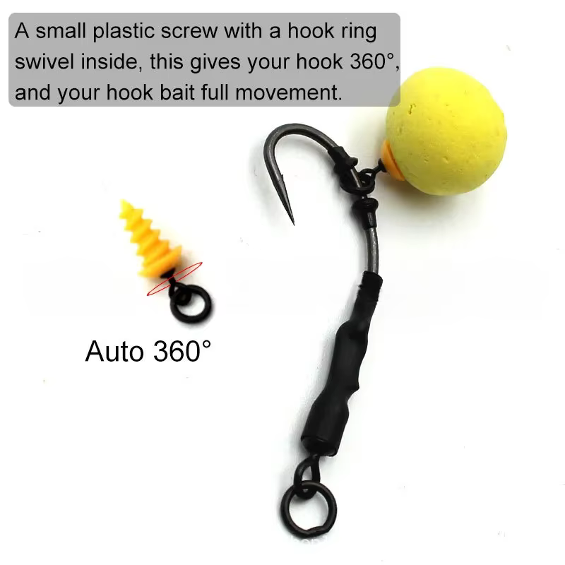 Tornillos de Cebo Ackibbik para Boilies – Chod y Ronnie Rig