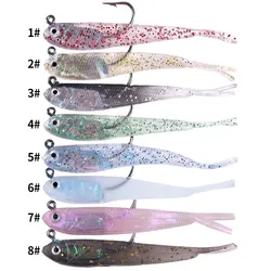 Vinilo Swimbait cola dividida 7,5 cm para lubina, trucha y perca