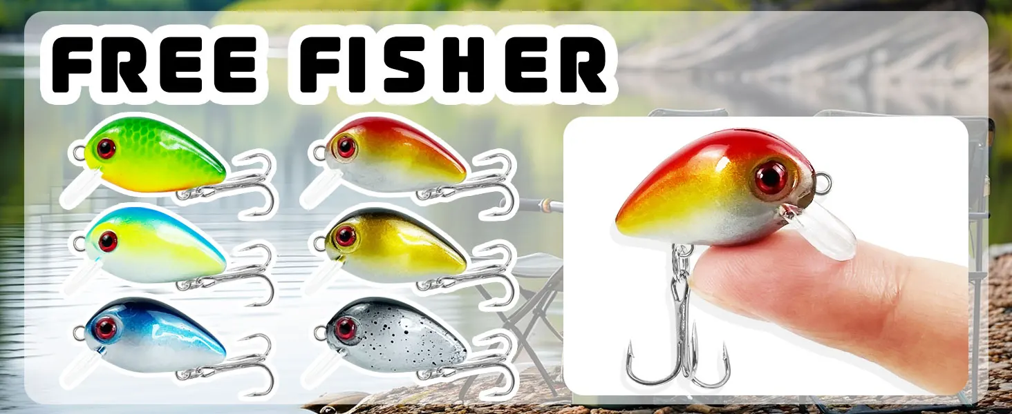 Crankbaits duros compactos para pesca
