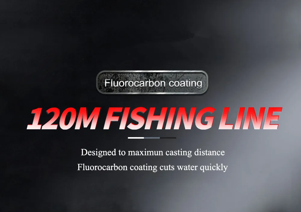 Línea de fluorocarbono en carrete