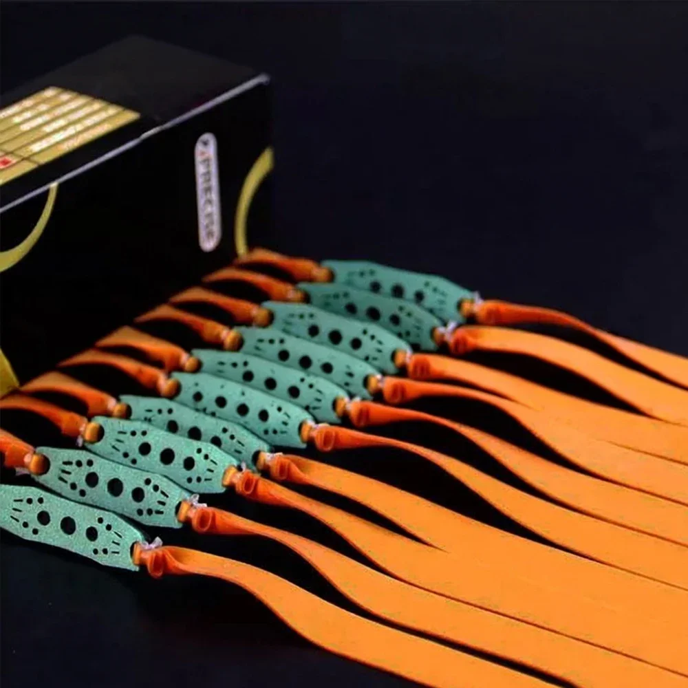 Banda elástica plana para tirachinas dorada resistente al frío