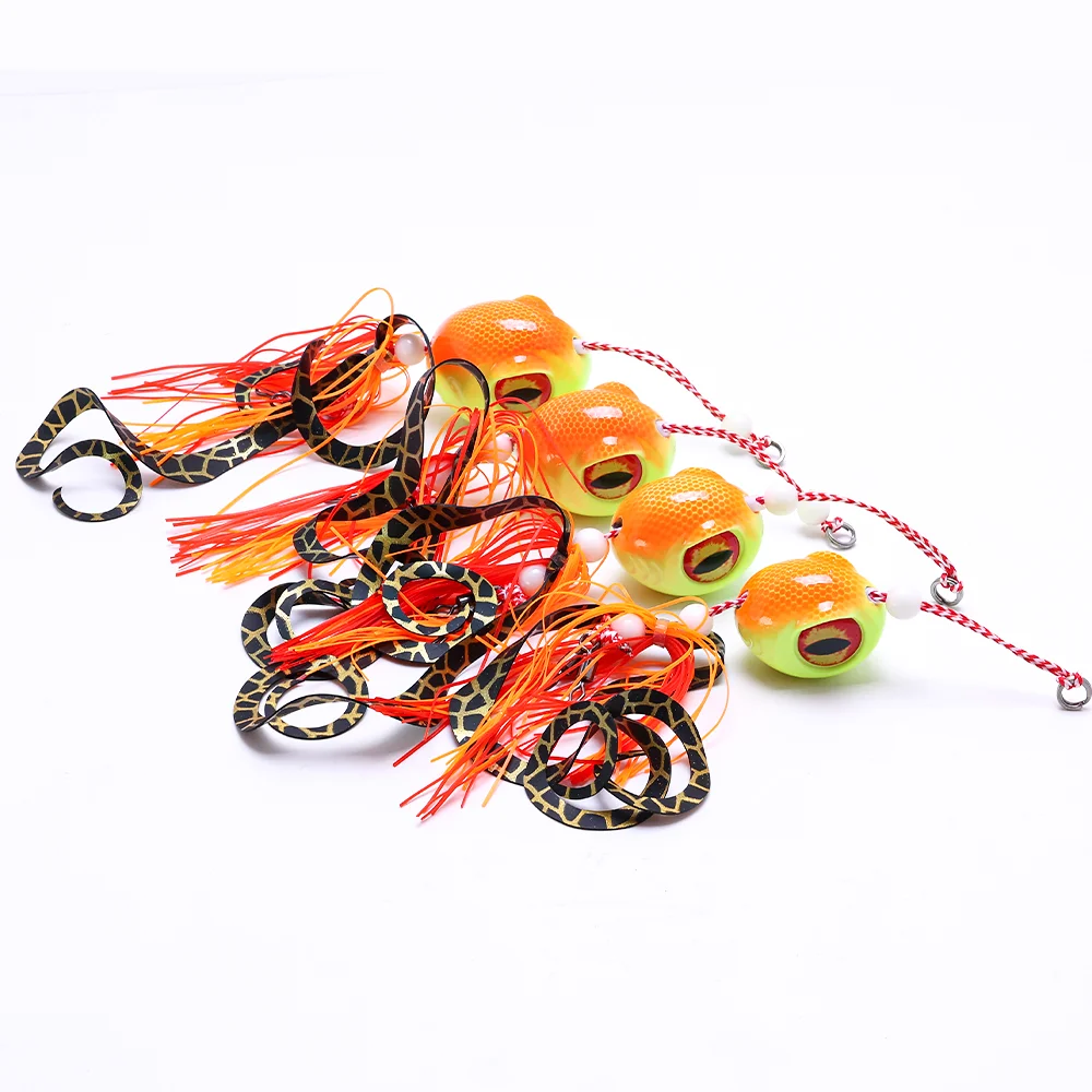 Kabura Jig Head Tai Snapper con falda de goma – Señuelo para jigging - imagen 5