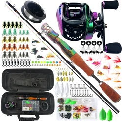 FREE FISHER Combo caña y carrete baitcasting ultraligero de viaje