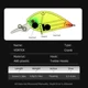 LETOYO Micro Crankbait MR para lubina – Señuelo flotante río