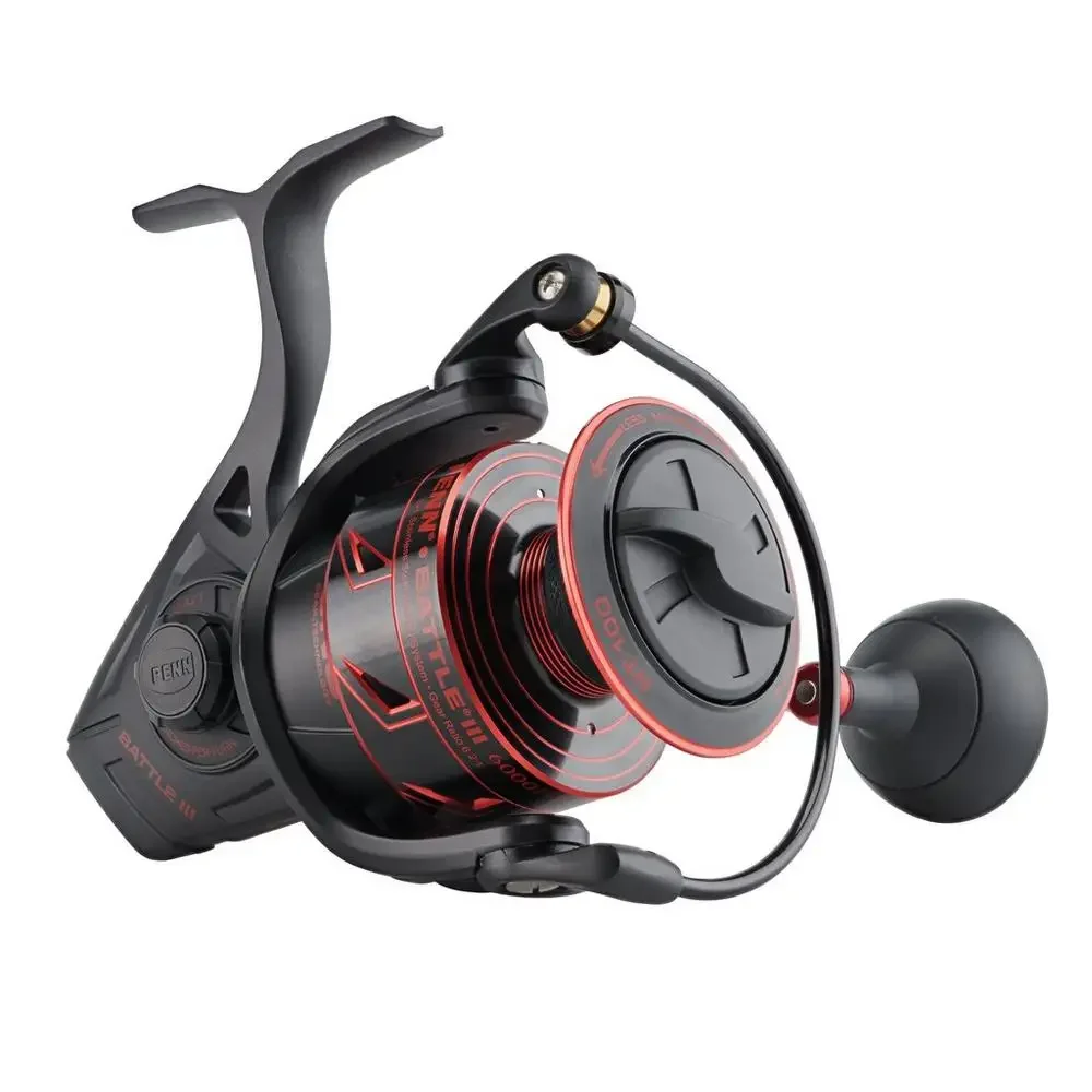 PENN Battle III – Carrete giratorio de metal para agua salada y lubina - imagen 2