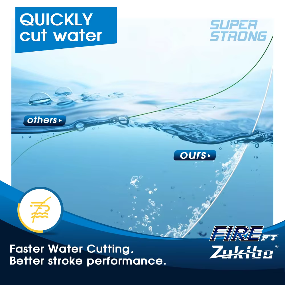 ZUKIBO FIRE FT Línea trenzada microfundida para hielo resistente