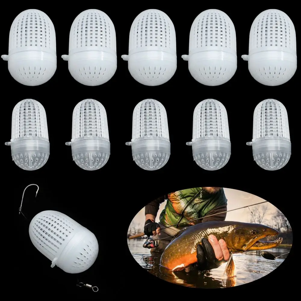 Alimentador jaula en línea duradero para pesca de carpa y cebo - imagen 3