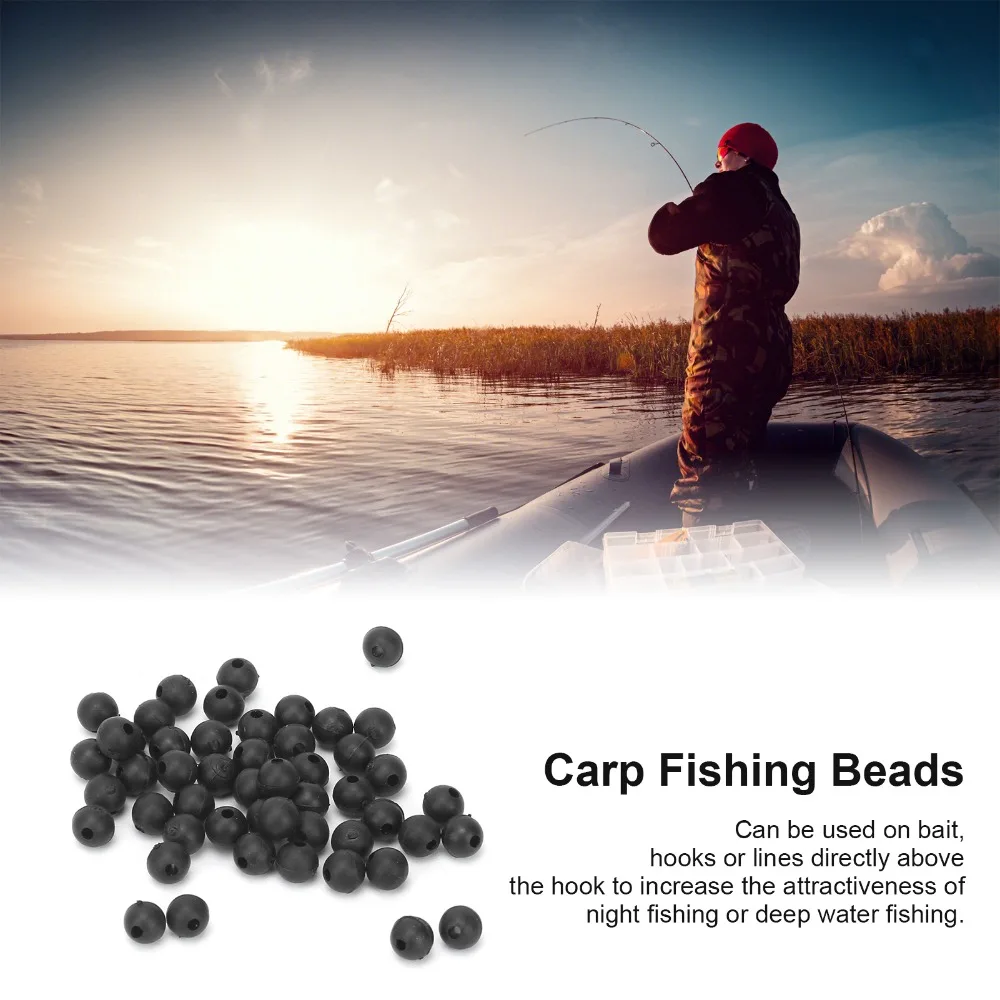 Cuentas flotantes de silicona redondas para pesca de carpa - imagen 2