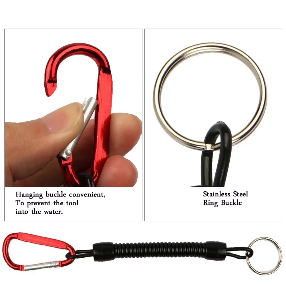 Cordón Retráctil Goture con Mosquetón para Pesca - Accesorio para Alicates y Lip Grip - imagen 3