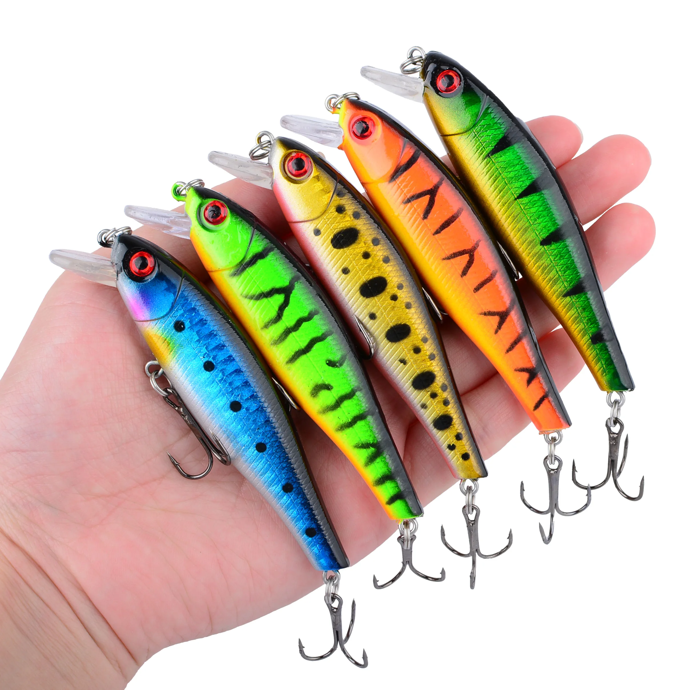 Kit de señuelos duros para carpa: wobbler, crankbait y spinner