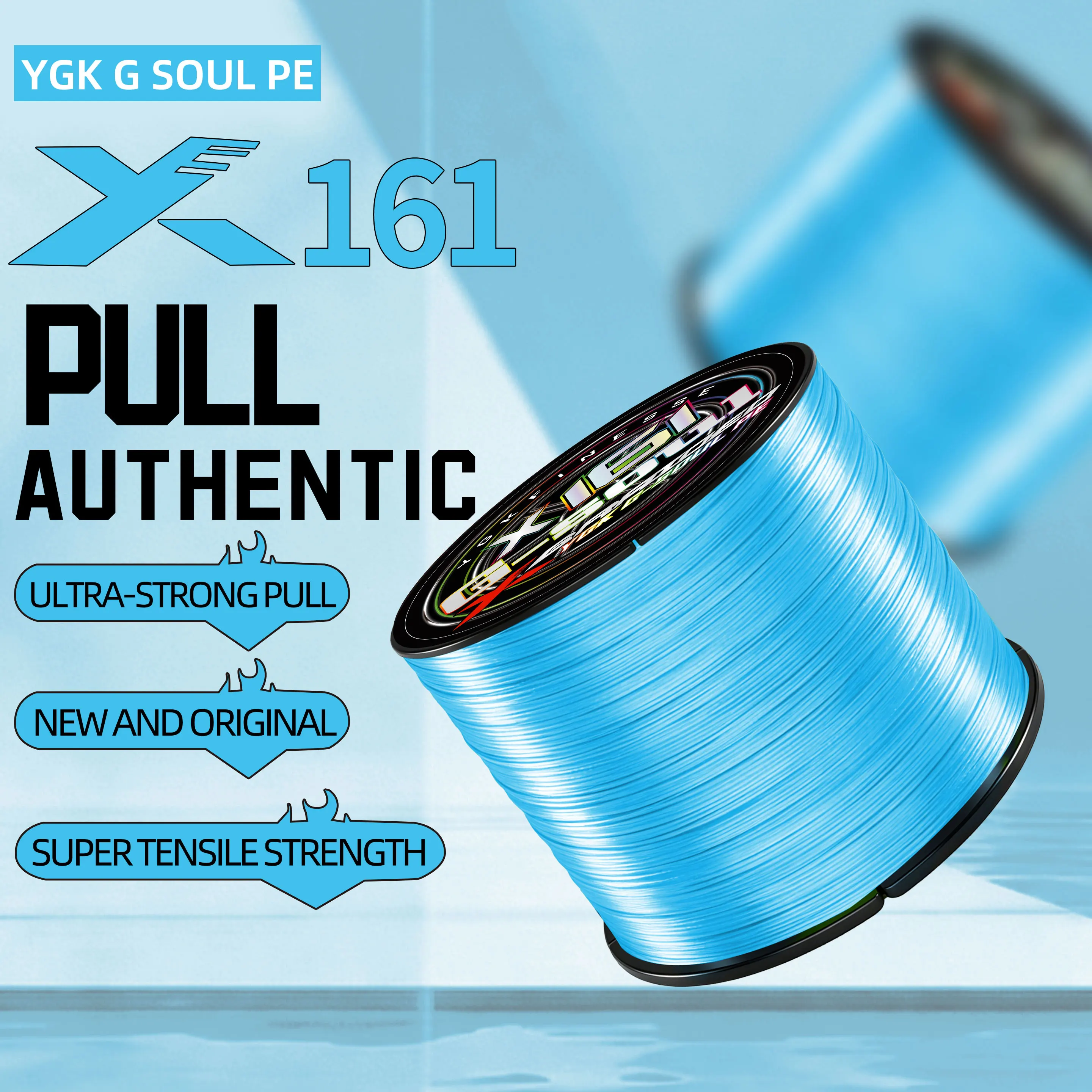 Línea trenzada YGK X16+1 – Multifilamento para pesca de carpa - imagen 2