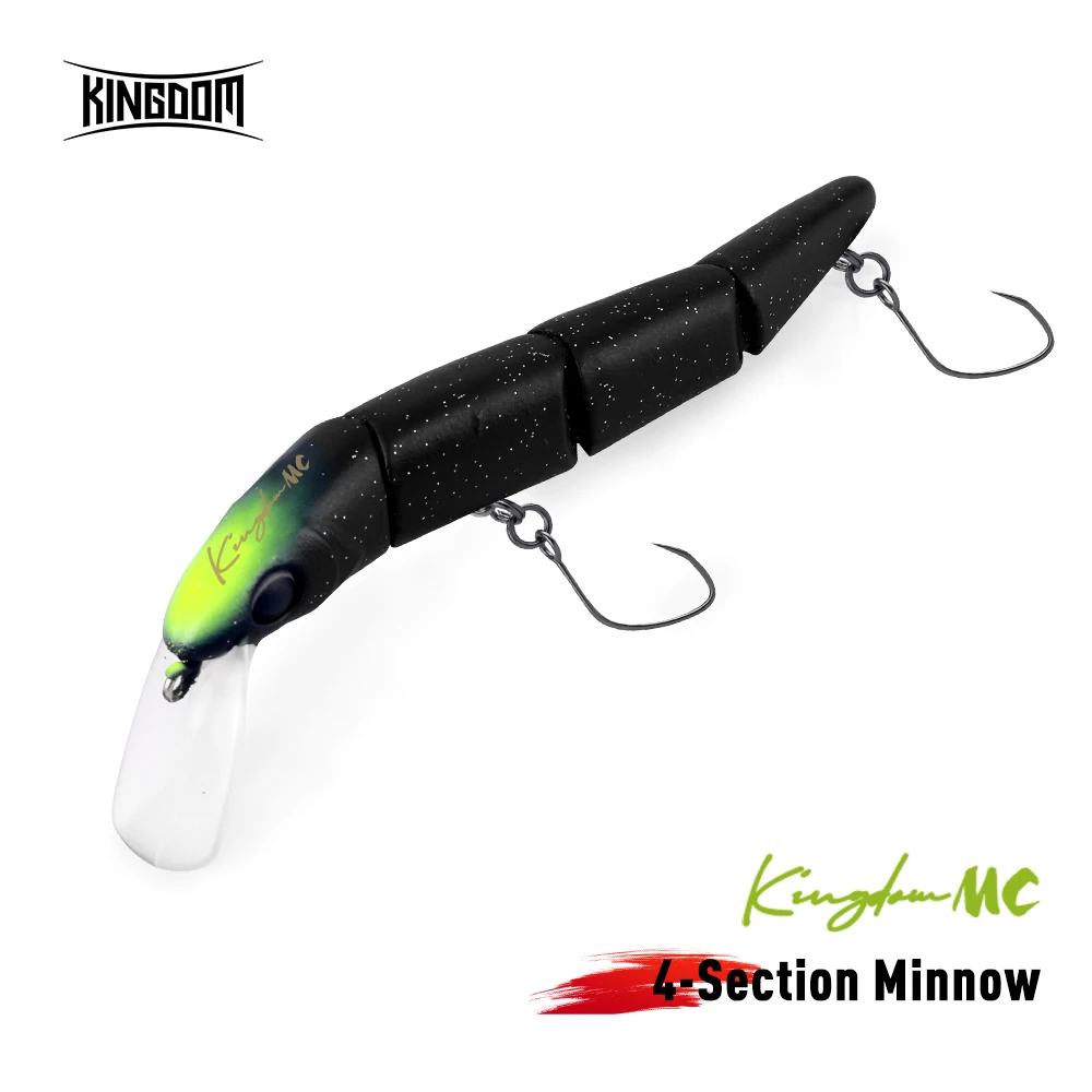 Kingdom Wobbler hundimiento lento – Pececillo 4 secciones para trucha - imagen 3