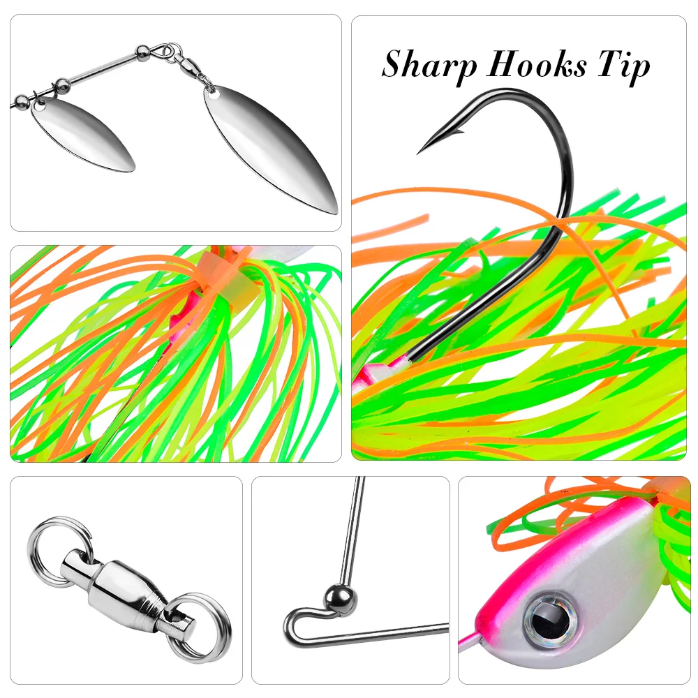 Chatter Bait PROBEROS para lubina con cuchara y anzuelo - imagen 4