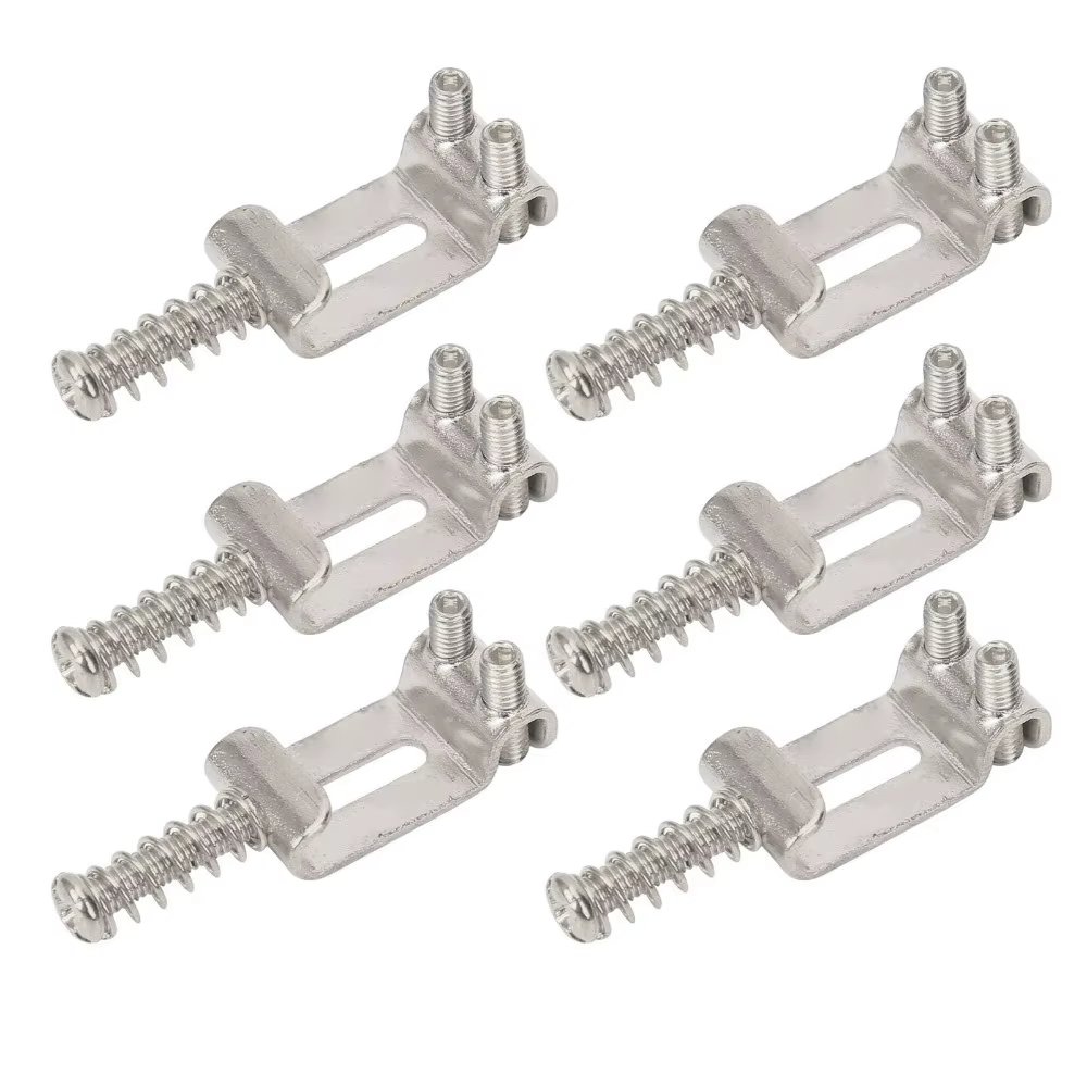 Sillines Vintage para Guitarra Eléctrica – Metal Plateado 10,5mm - imagen 2