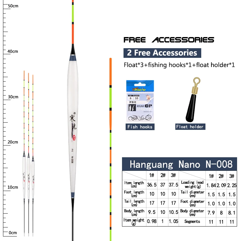 Flotador Nano cola dura – Pesca agua dulce - imagen 5