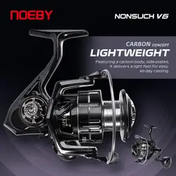 Carrete Giratorio Noeby Carbono 2500-4000 – 7kg Arrastre, Relación 6.2:1