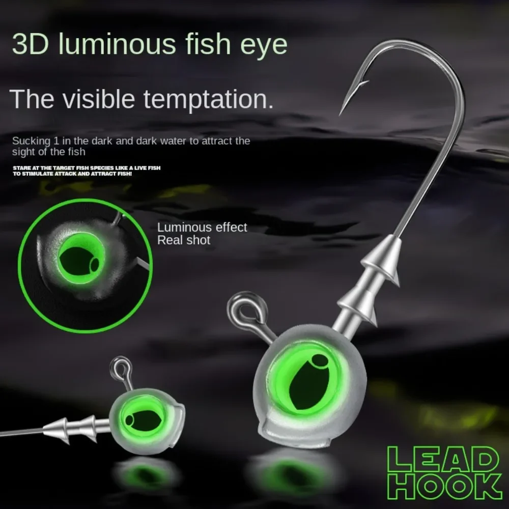 Anzuelos Swimbait de metal con ojos luminosos – alta resistencia - imagen 2