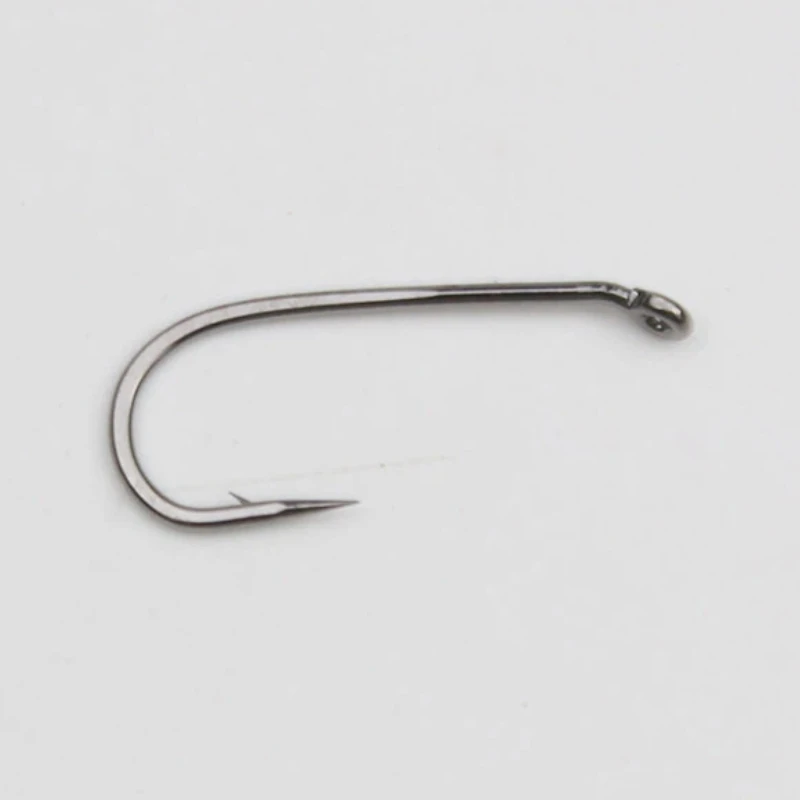 Anzuelos mosca de acero al carbono sin enganche y vástago curvo Minnow - imagen 2