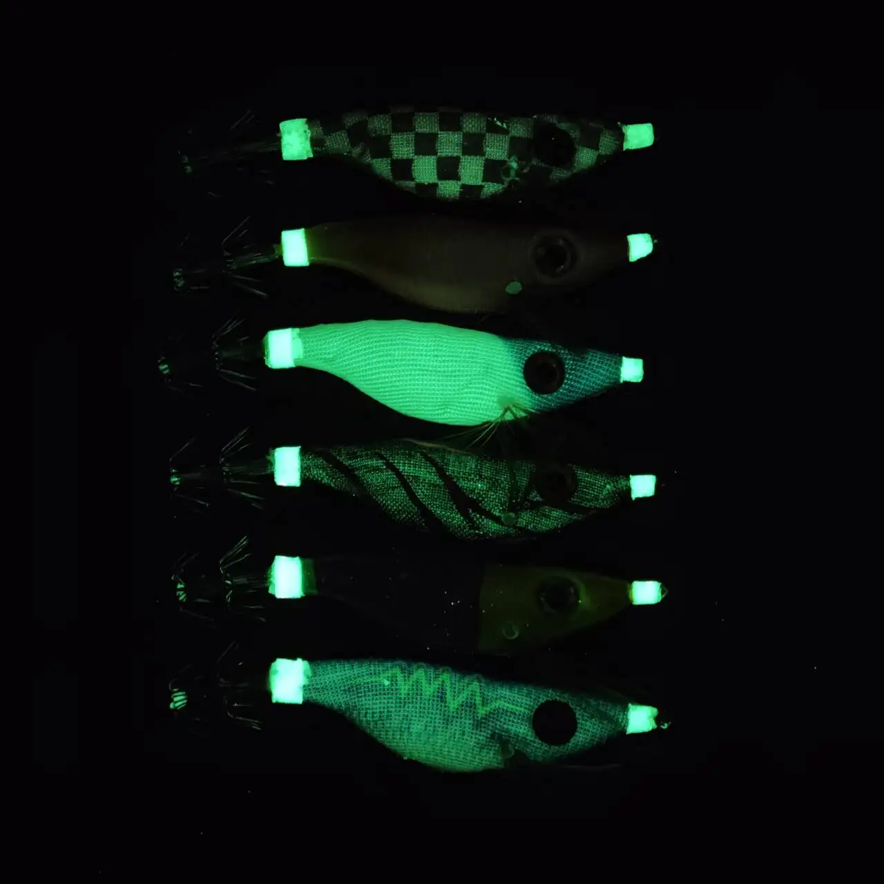 Jigs de calamar luminosos para pesca con vinilo: camarón y cangrejo - imagen 2