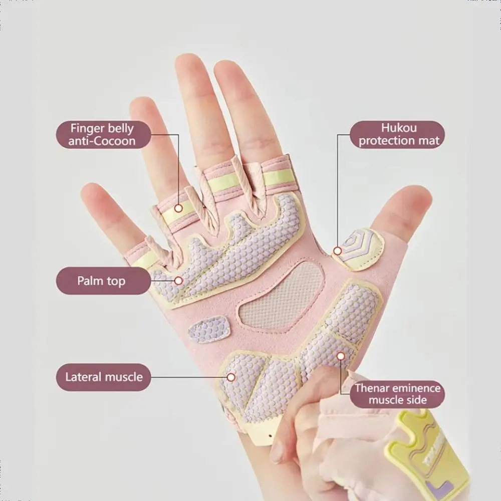 Guantes táctiles antideslizantes media falange con absorción impactos - imagen 2