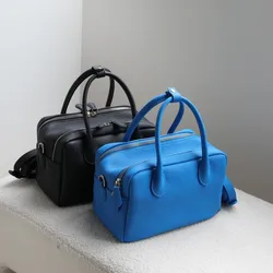 Bolso bandolera impermeable mujer textura litchi estilo Boston
