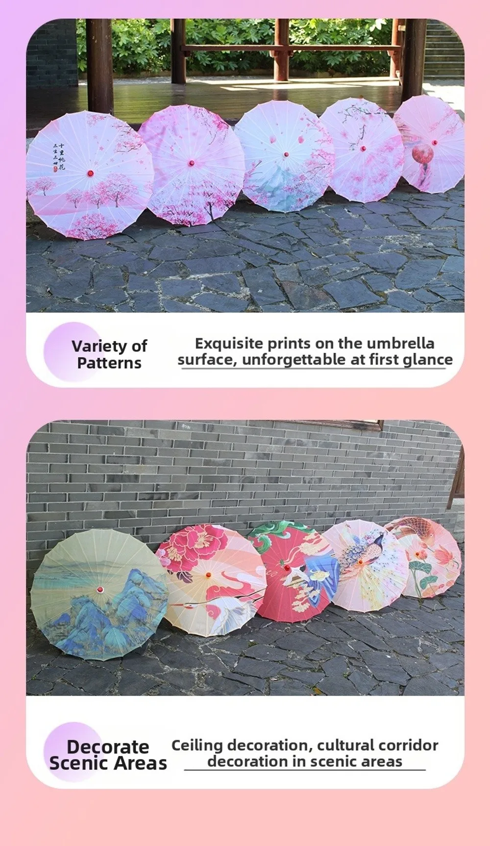 Sombrilla abierta para sesiones de fotografía y disfraces
