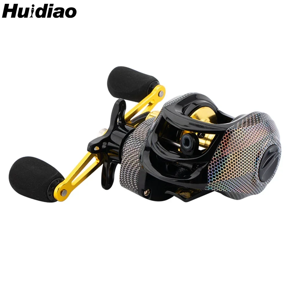 Carrete Baitcasting Huidiao 7.1:1 con freno magnético 12 niveles - imagen 4