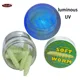 TAKEDO LD02 Señuelo flotante grub TPE suave UV con insecto Luminoso