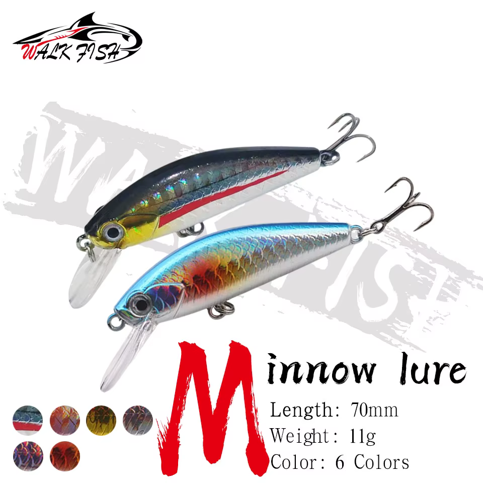 WALK FISH Señuelo Crankbait para Trucha y Perca – Cebo Duro Agua Dulce - imagen 3