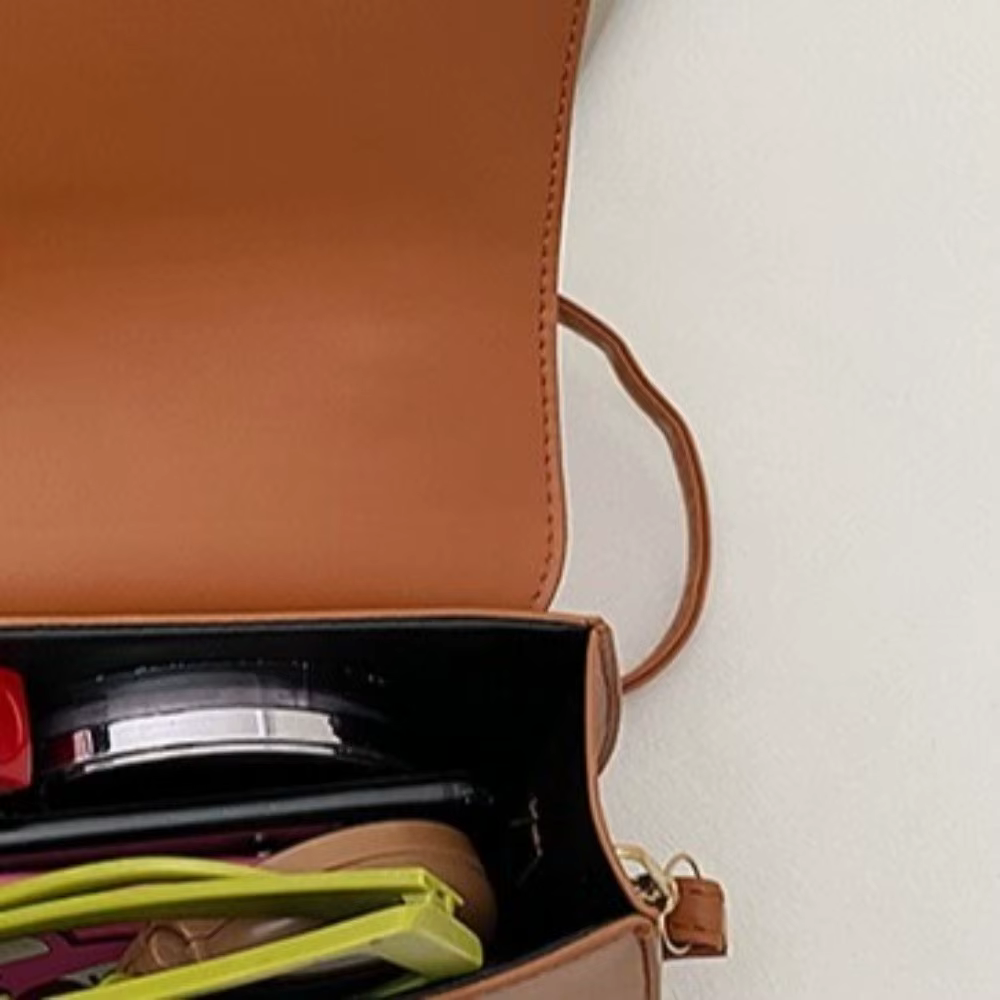 Bolso bandolera para mujer de cuero PU con correa ajustable