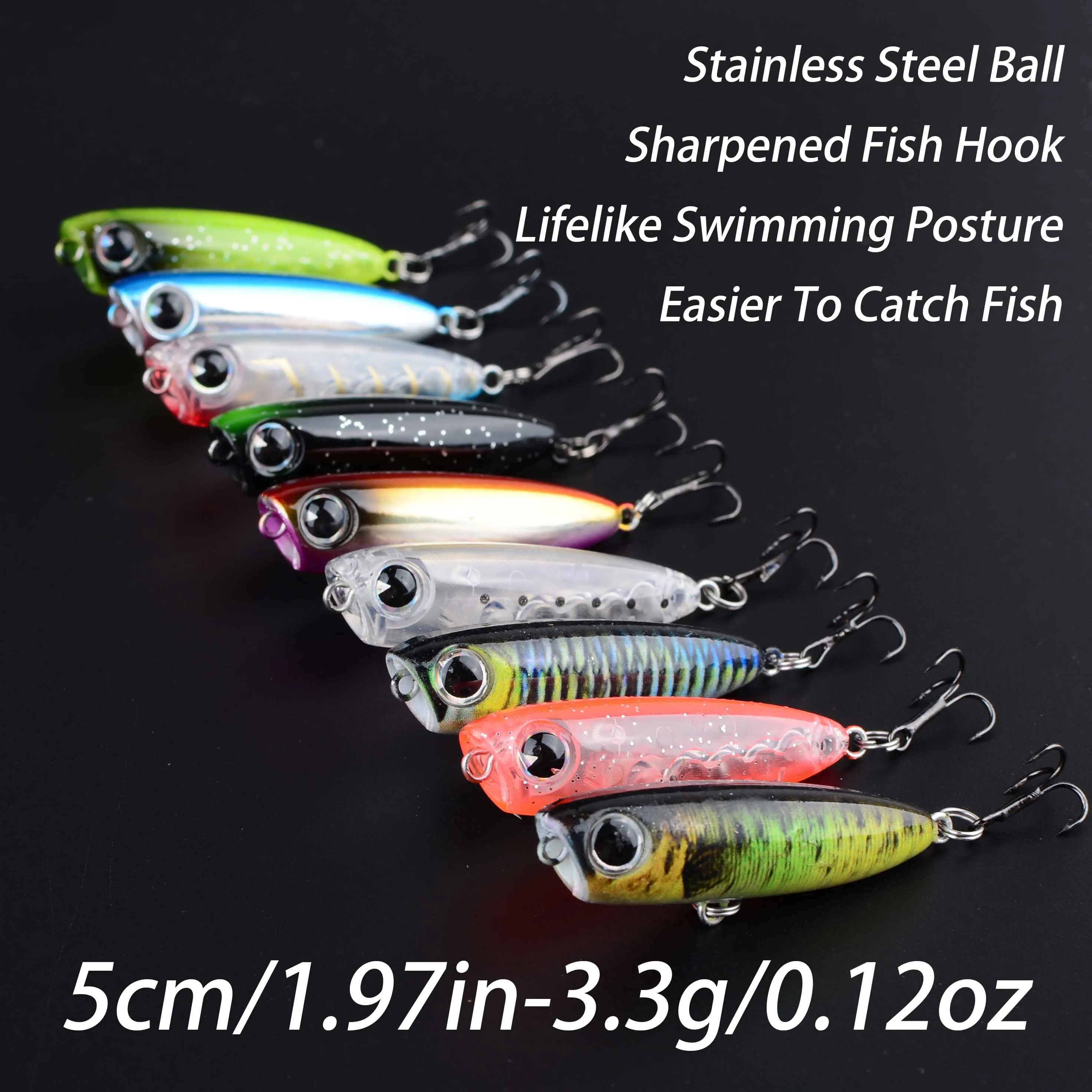 Wobblers Minnow de hundimiento lento para trucha y lubina - imagen 5