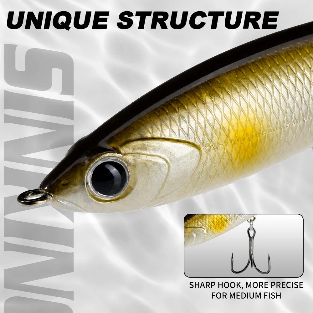 Hunthouse Red Devil Pencil stickbait flotante superficie para lucio