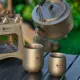Taza titanio doble pared ligera para camping y pesca - imagen 4