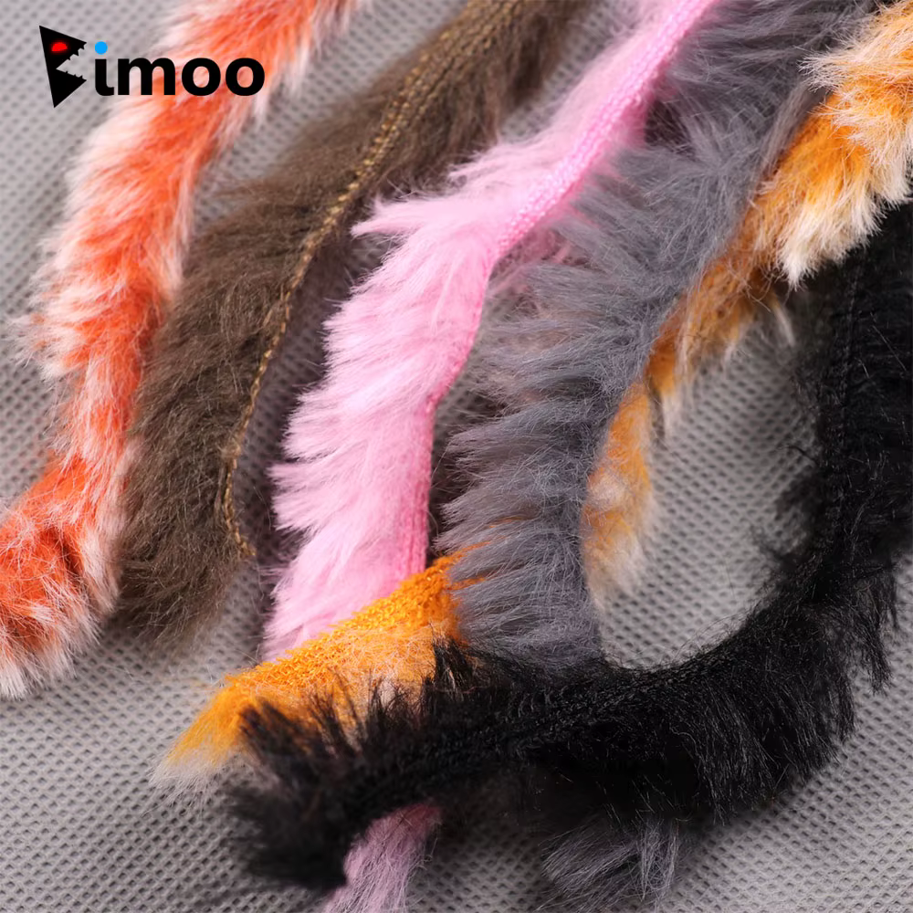 Tiras Bimoo en colores variados mostrando su ancho de 3 mm