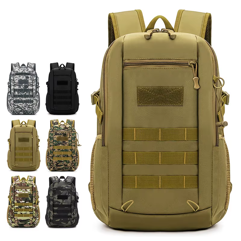 Mochila táctica impermeable para pesca – Sistema Molle y porta-cañas - imagen 3