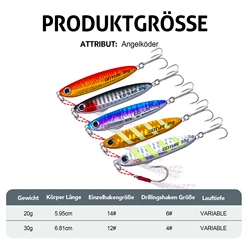 Goture Spoon Pirk Wobbler señuelo con triple anzuelo para trucha