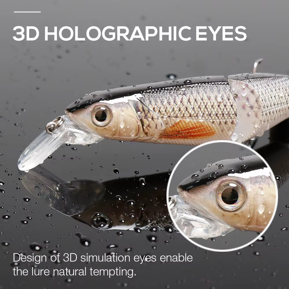 Señuelo crankbait swimbait duro eficaz realista para lucio y muskie - imagen 3