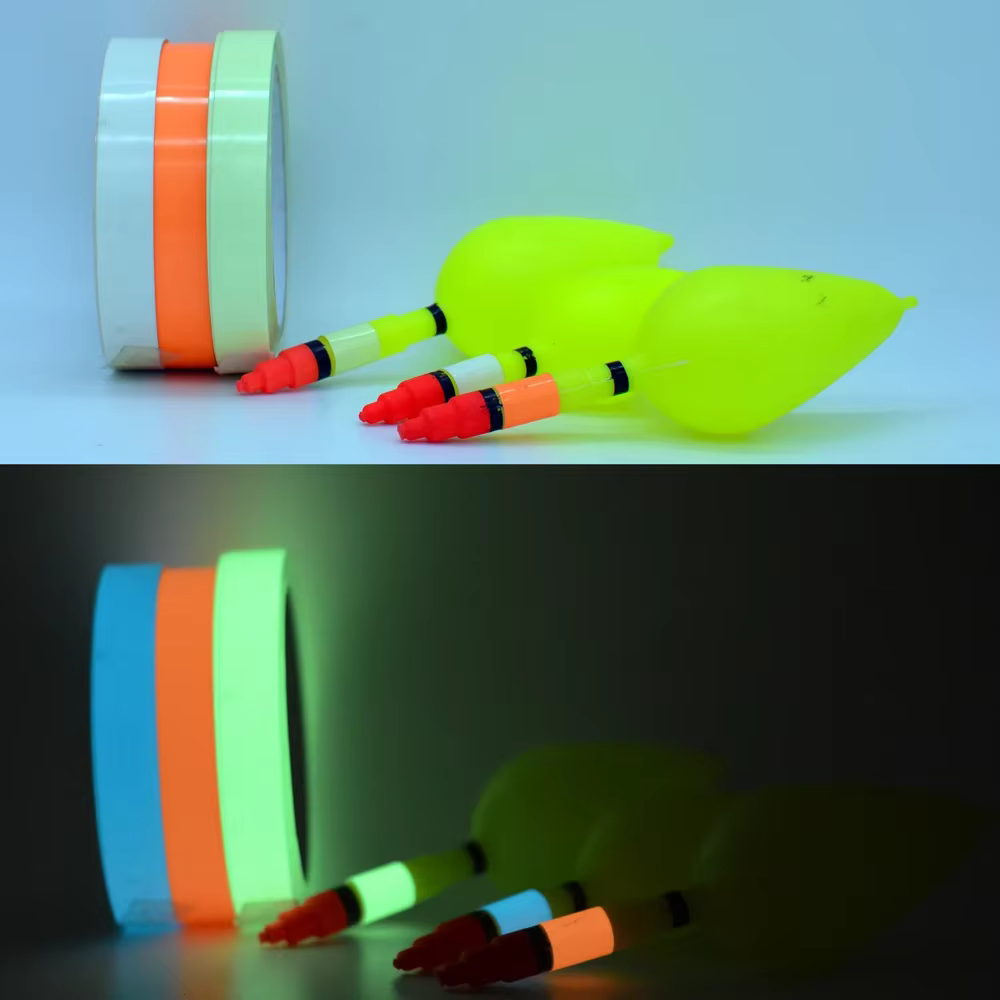 Cinta adhesiva fluorescente para caña de pescar - Brilla en oscuridad - imagen 4