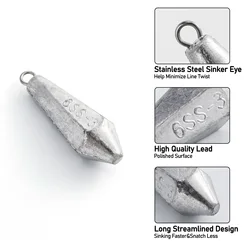 Plomadas hexagonales de fundición para agua salada – Surf casting