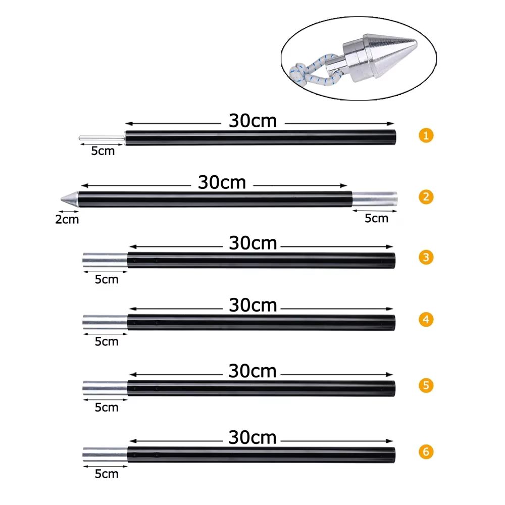Poste Plegable Goture – 6 secciones aluminio camping - imagen 3