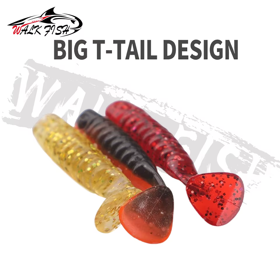 WALK FISH Mini Señuelos de Lubina con Cebos Blandos Silicona para Pesca - imagen 5