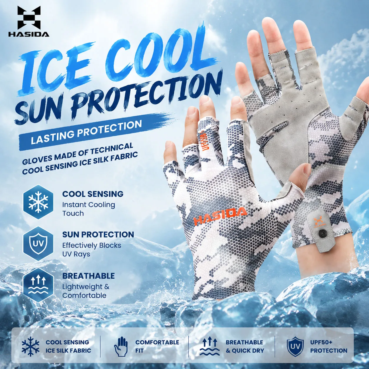 Guantes pesca silicona HISTAR antideslizantes – Secado rápido - imagen 2