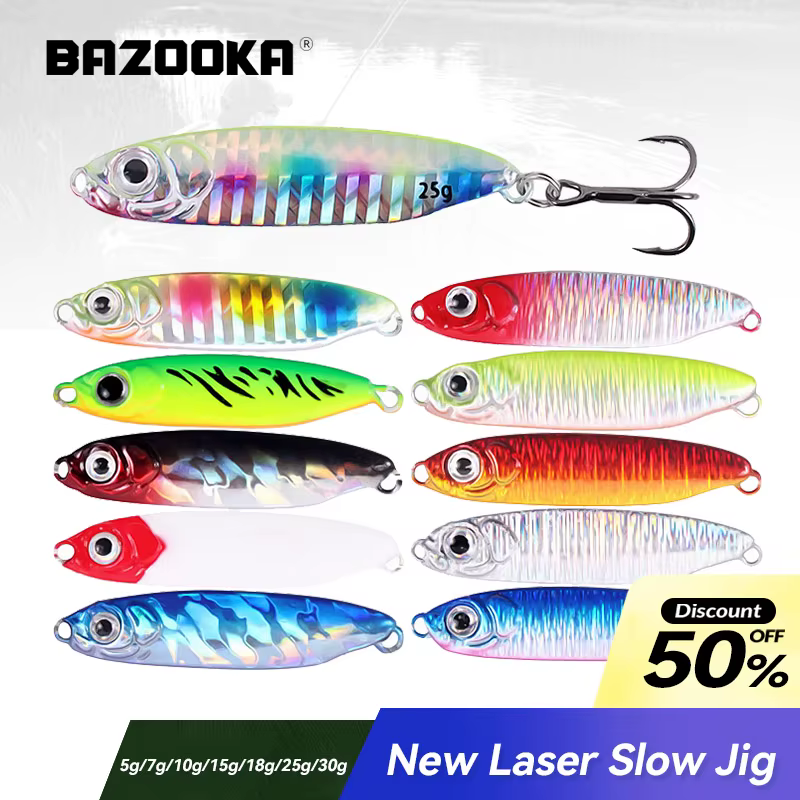 Bazooka Señuelo Jigging Plantilla Lenta – Lubina y Lucio