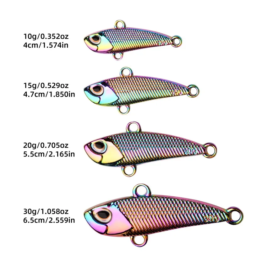 ViB Cebo giratorio purpurina tiro largo – Ideal para perca y caballa - imagen 5