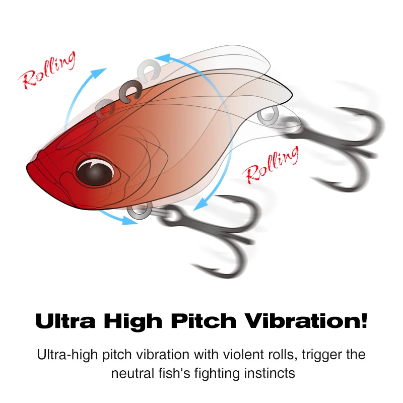 Tsurinoya Tempter 50S Señuelo Vibratorio Sin Labios Vibración Pesca - imagen 5
