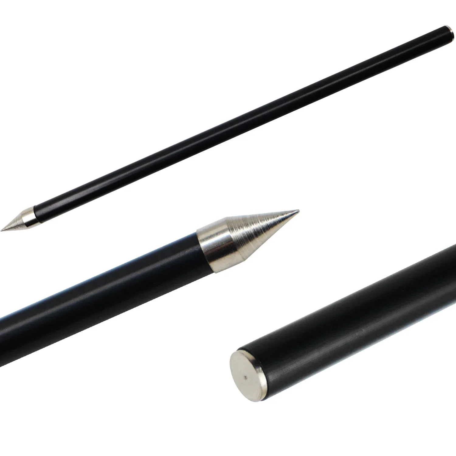 Flechas de pesca negra 7.5mm 20cm punta metálica tiro resortera - imagen 4