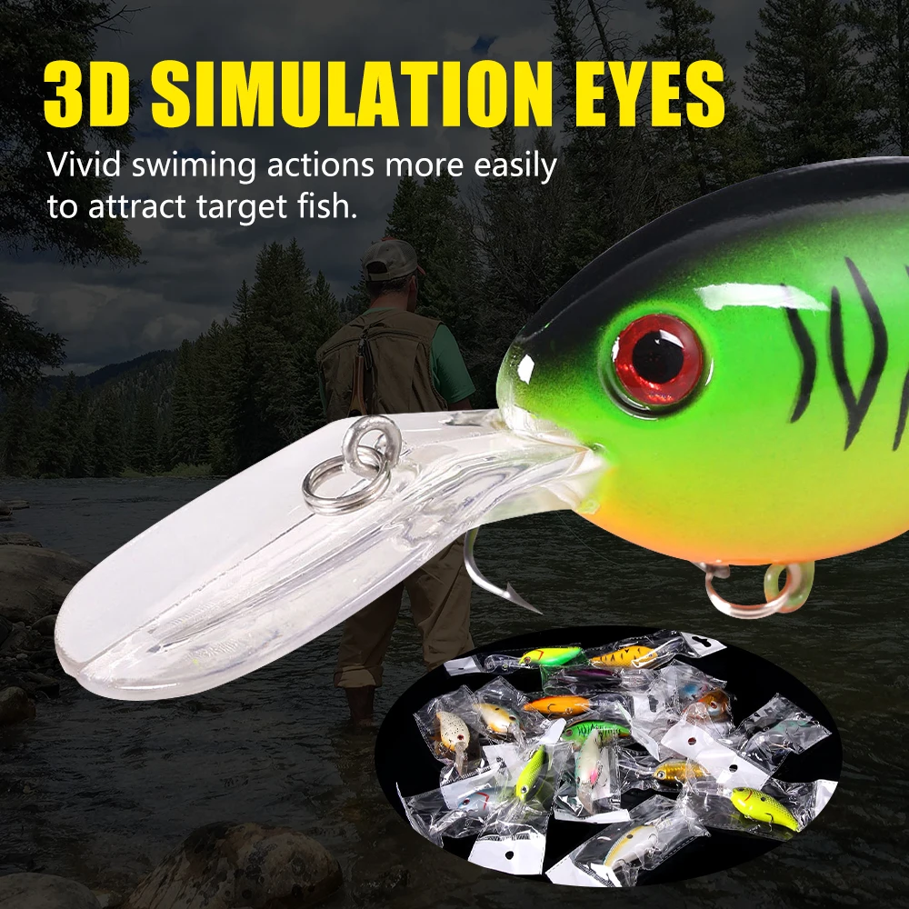 Señuelo crankbait profundo wobbler de labio largo para lubina - imagen 4