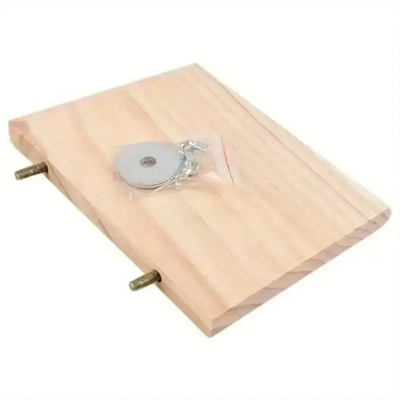 Plataforma de madera para mascotas: soporte para pájaros y loros - imagen 3